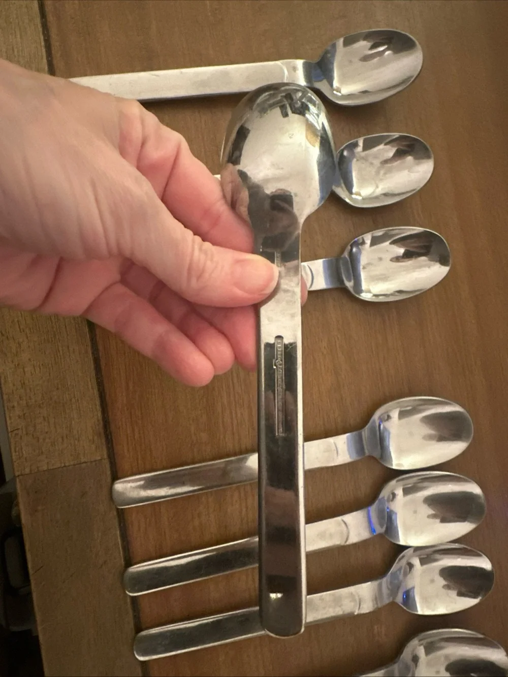 Vintage Reed& Barton Stainless SteelSpoons - Silver (Set of 8)